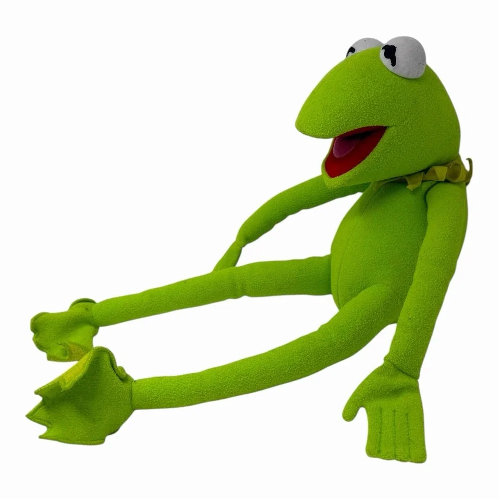 Disney Muppets Kermit the Frog Plush 16 Inch‎ Green Stuffed Animal Jim Henson